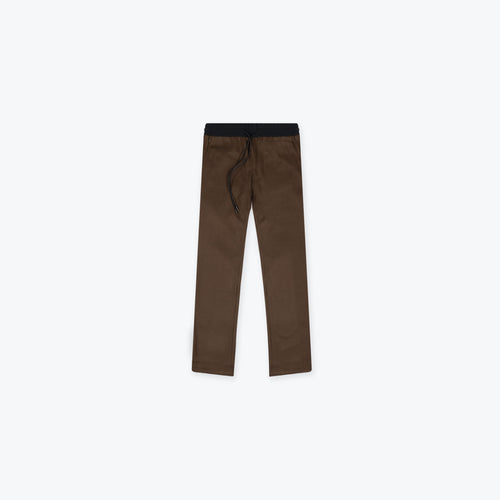 RELAXED FLEECE PANT - BROWN
