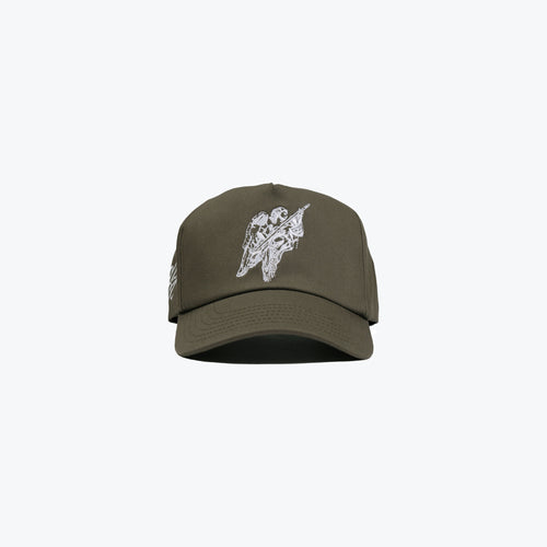 UNSTRUCTURED 5 PANEL ANGEL HAT - ARMY SAGE