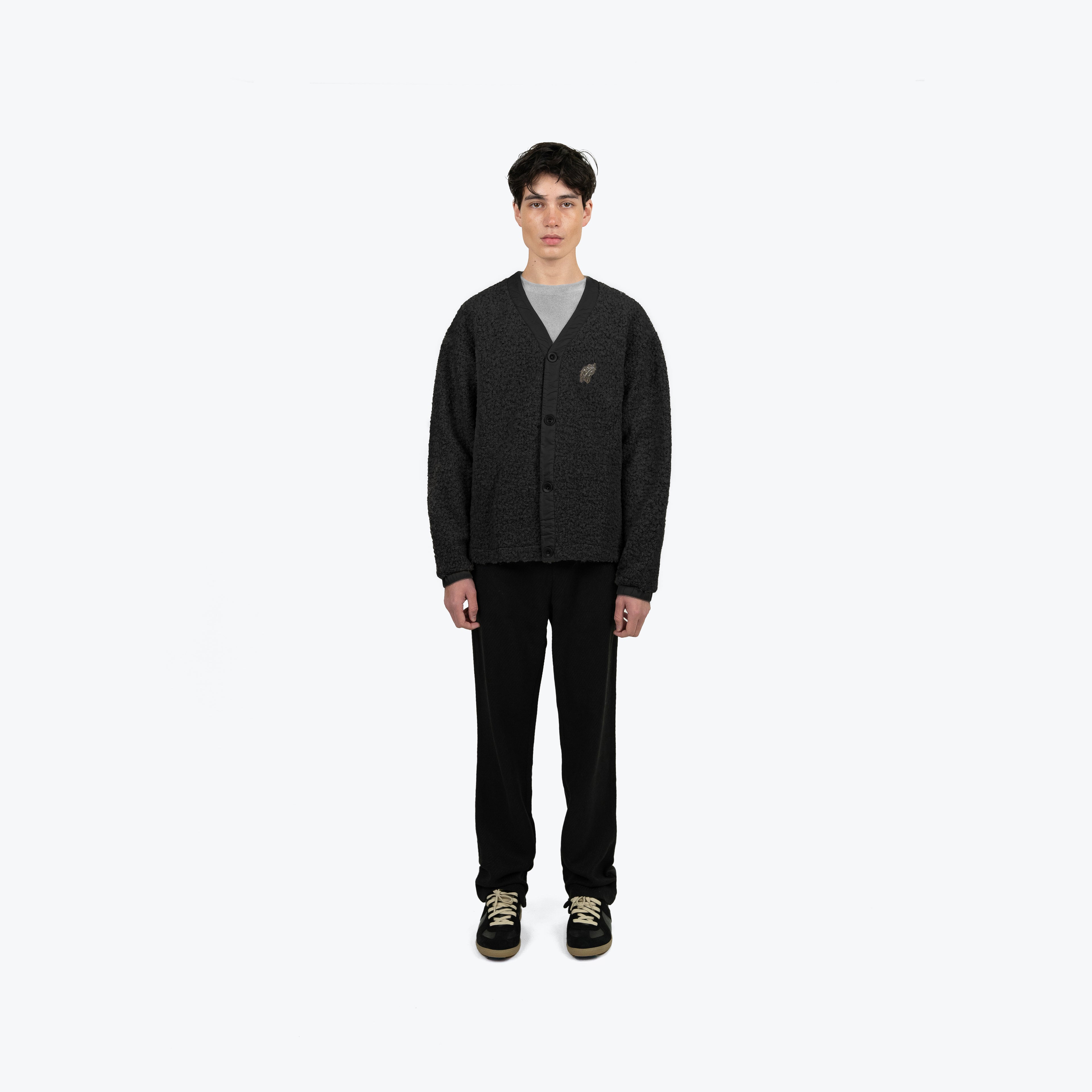 SHERPA CARDIGAN - BLACK