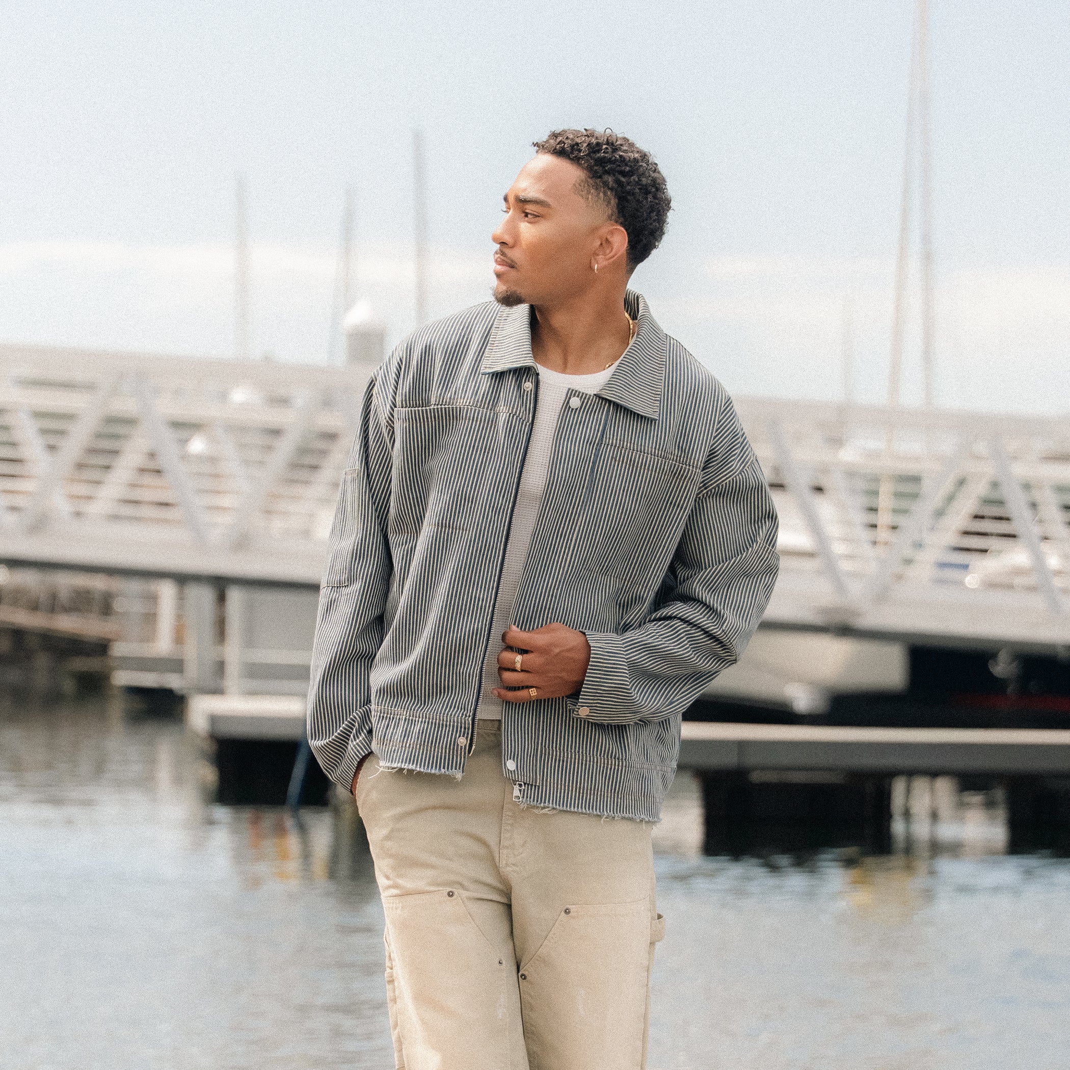 STRIPE WORKWEAR JACKET