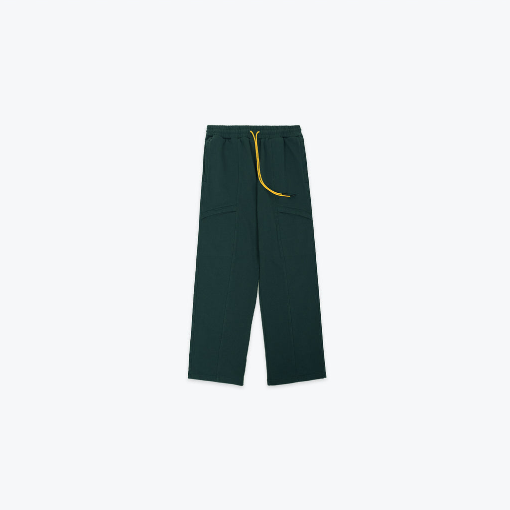 CHEVRON SWEATPANTS - FOREST GREEN