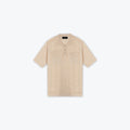 KNIT JACQUARD POLOS - ECRU