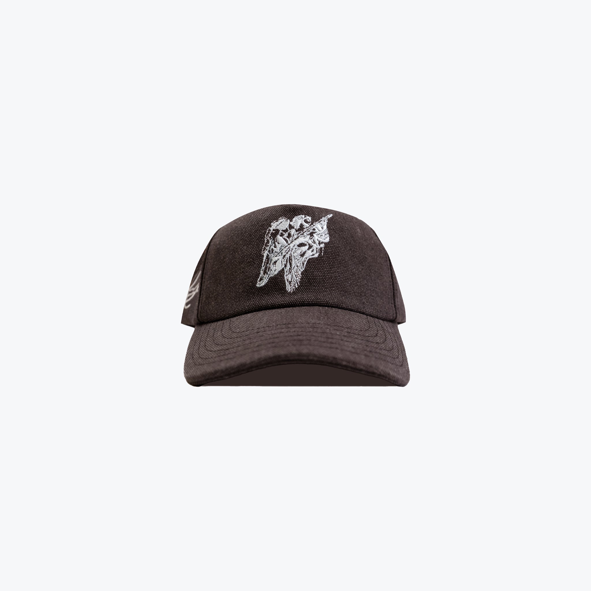 UNSTRUCTURED 5 PANEL CANVAS ANGEL HAT - PLUM