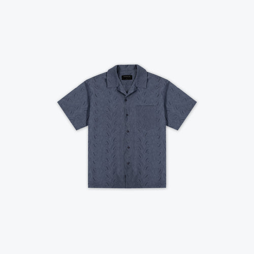 PAISLEY RESORT SHIRT - CHALK BLUE