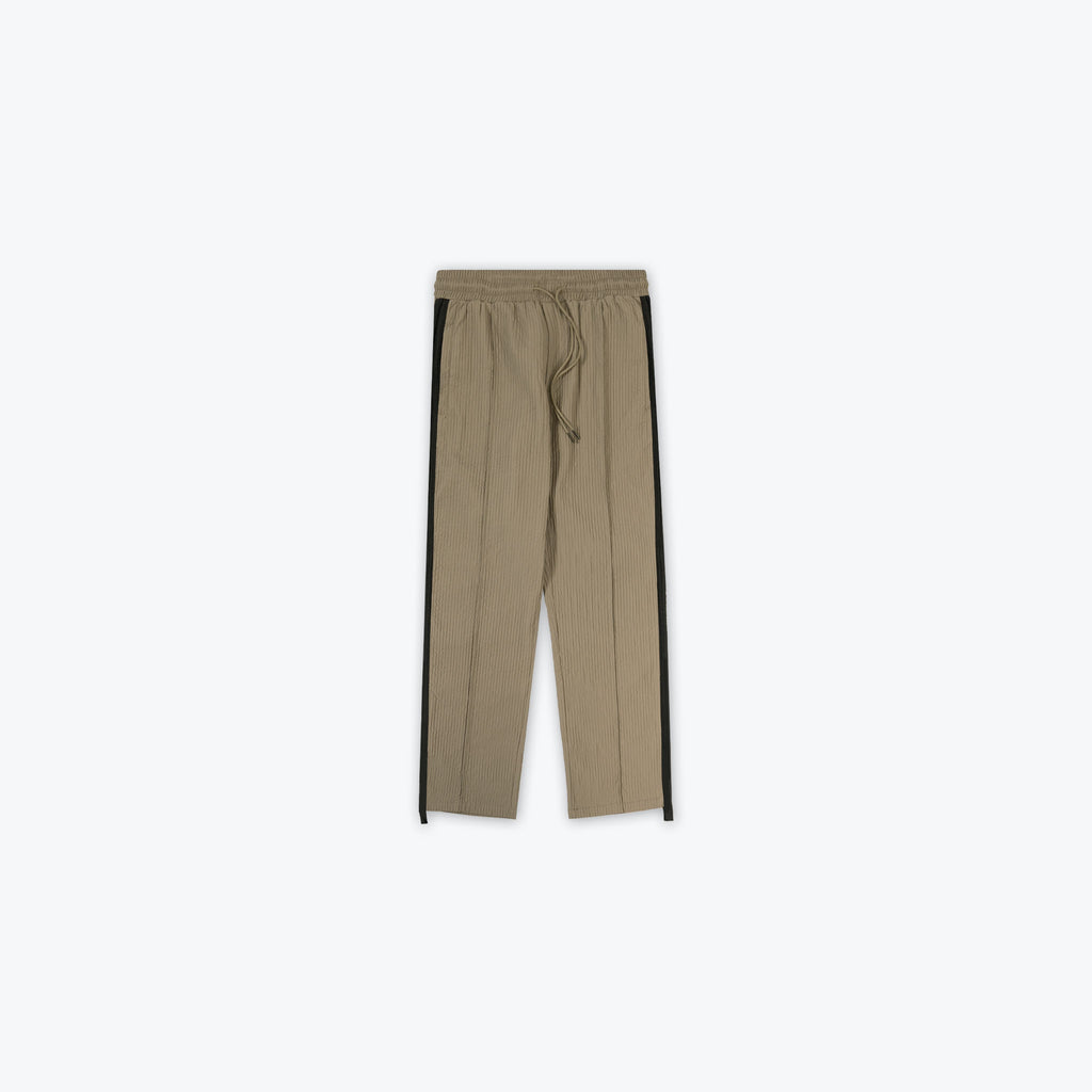 PLISSE TRACK PANT - OLIVE