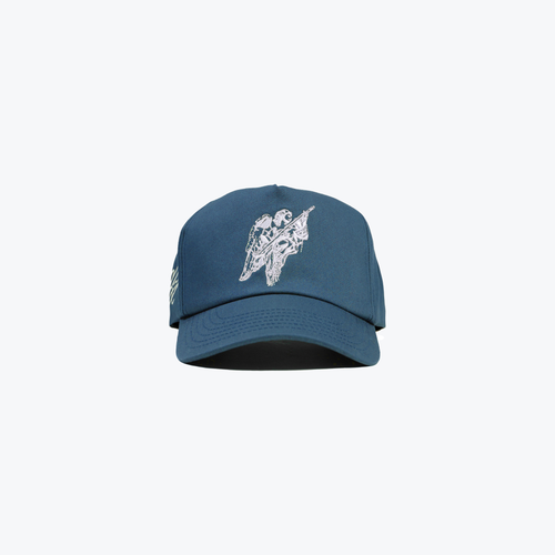 UNSTRUCTURED 5 PANEL ANGEL HAT - SEA BLUE