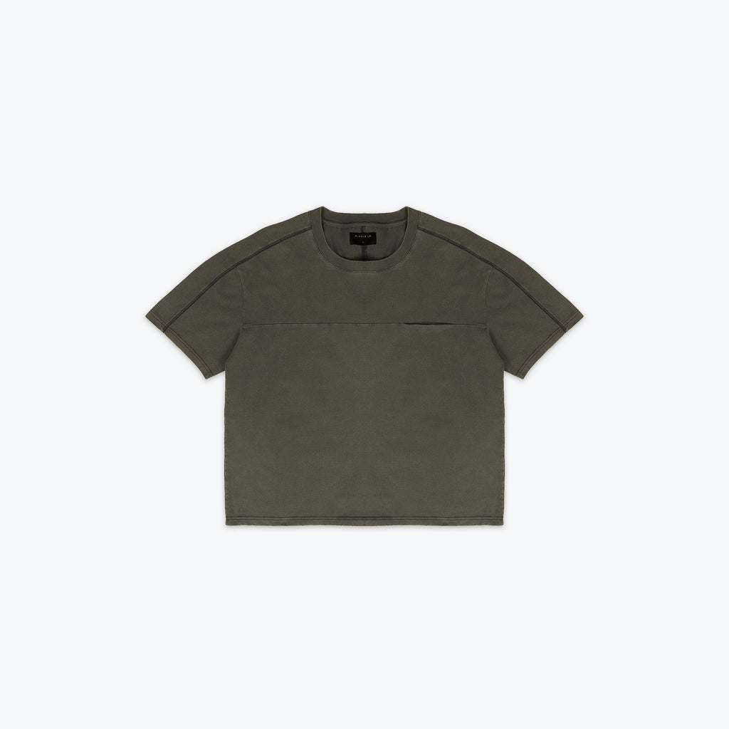 PREMIUM WASHED POCKET TEE - BLACK