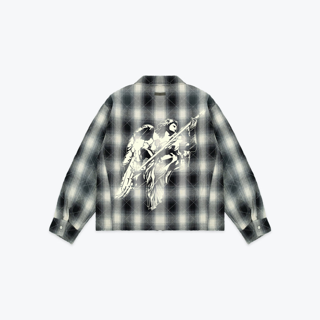 ANGEL FLANNEL JACKET - BLACK