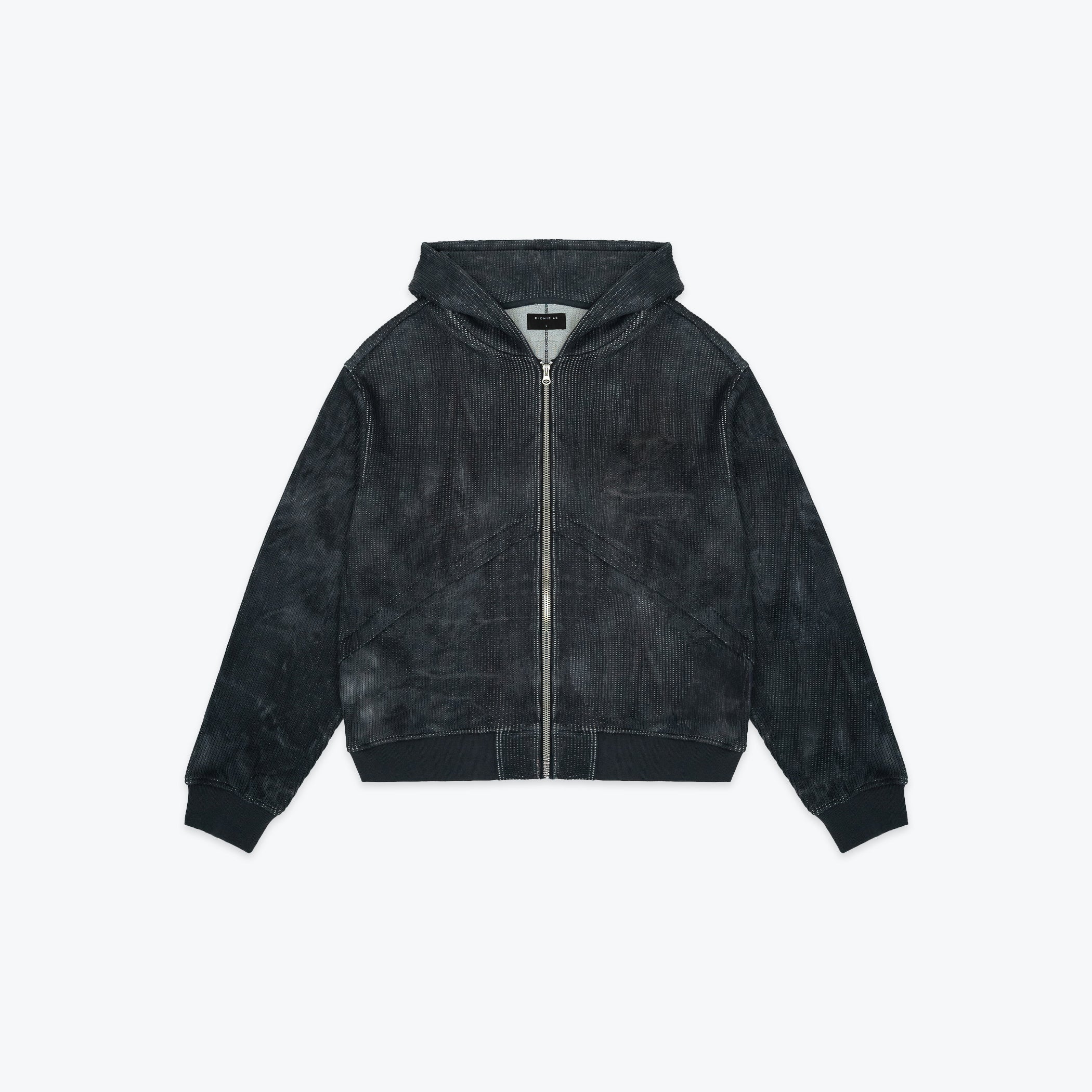 CHEVRON ZIP HOODIE - SUN FADE