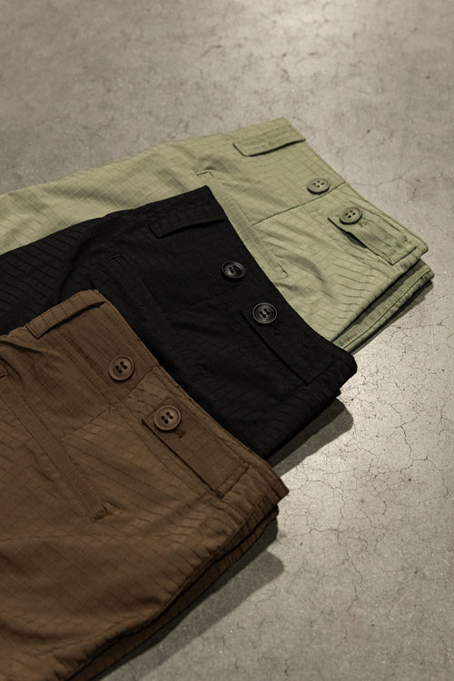 NYLON CARGO PANT - ARMY BROWN