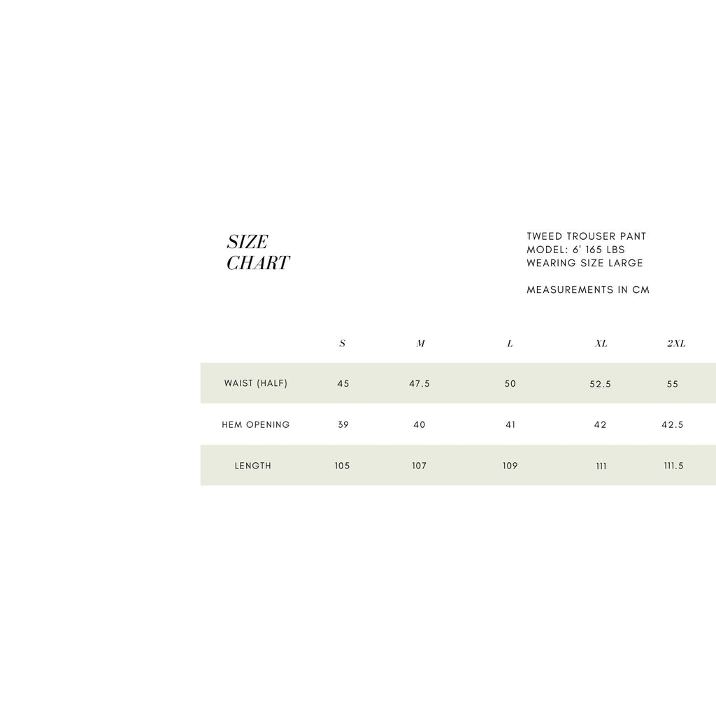 TWEED TROUSER PANT - CHARCOAL