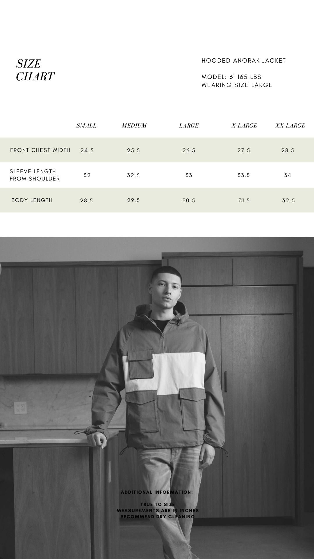 HOODED ANORAK PULLOVER - SAGE – RICHIE LE COLLECTION