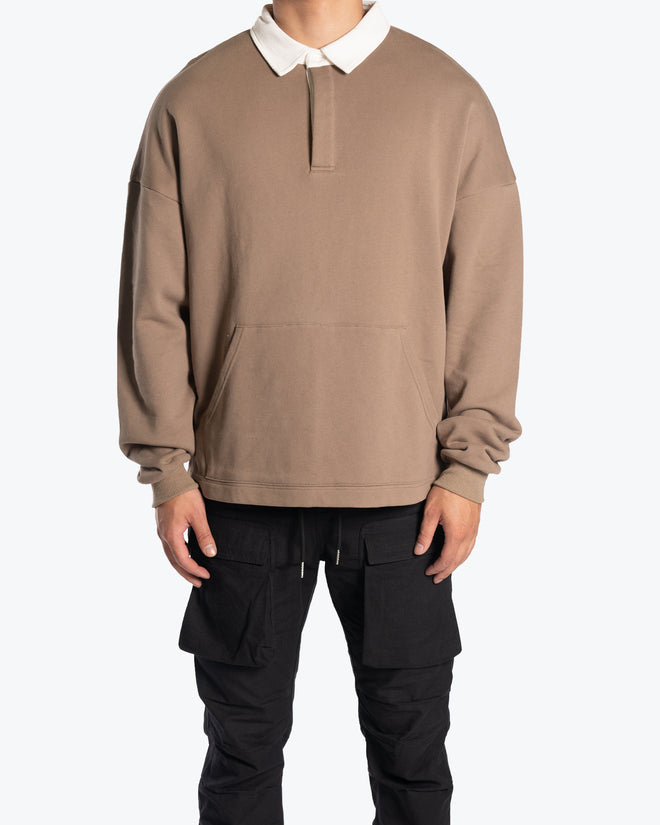 RUGBY LONG SLEEVE - TAUPE