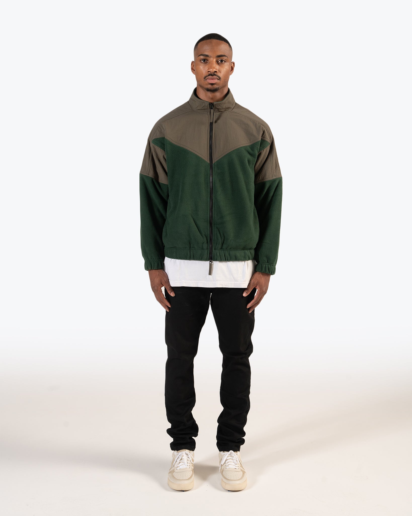 Nylon zip best sale up jacket