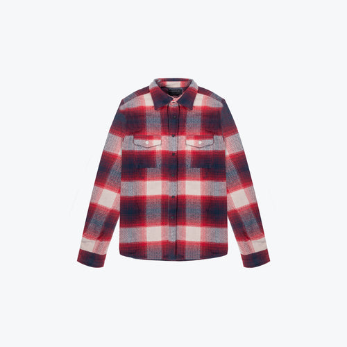 OVERSIZED PREMIUM BRUSHED FLANNEL - RED