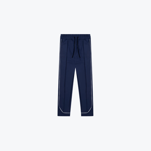 PLEATED TRACK PANT - NAVY
